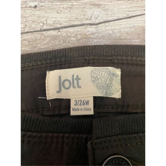 Jolt Skinny Pants Jeans Denim Stretch Brown Faded Style Women’s Junior’s 3/26W - Picture 4 of 8